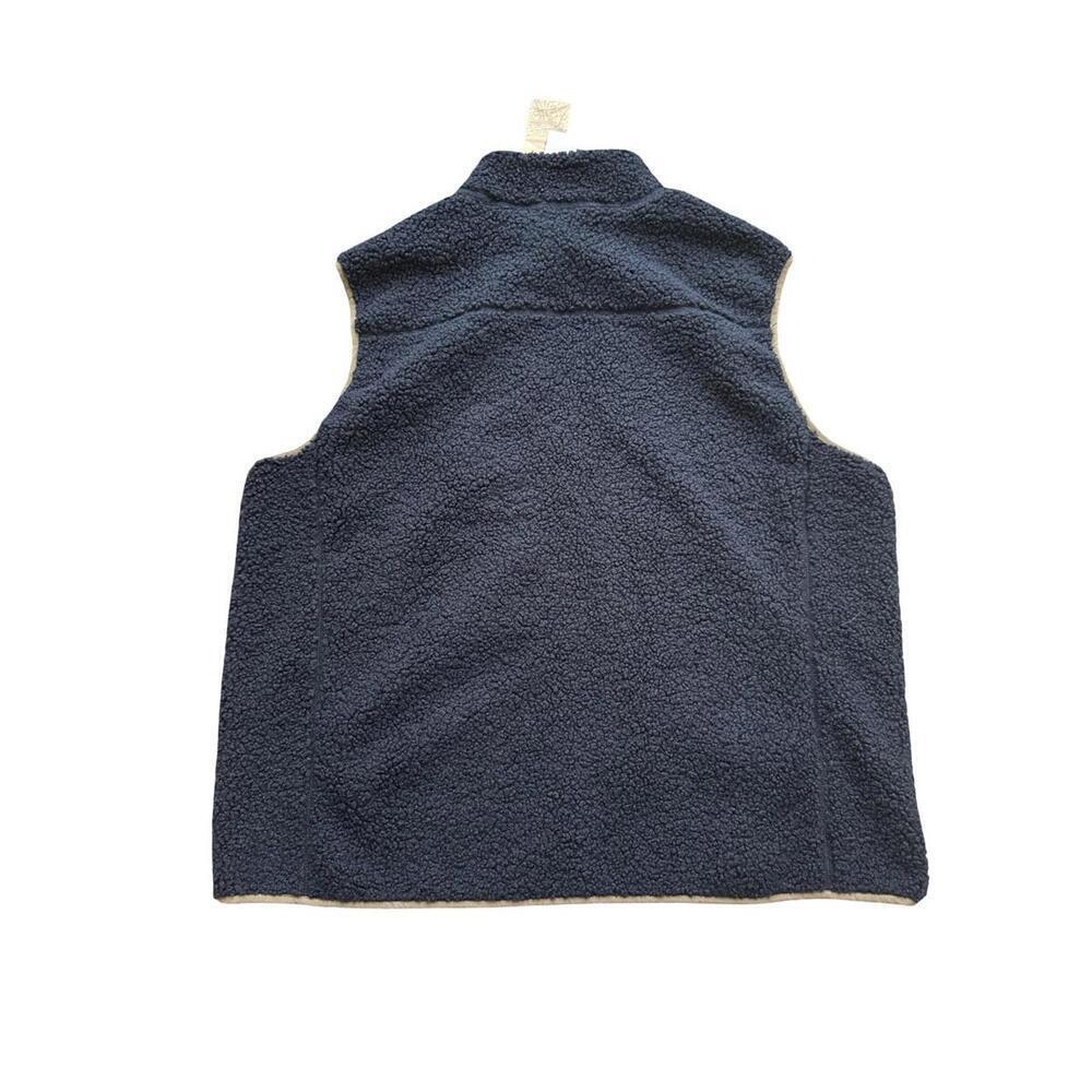 Telluride Clothing Co. Men's Navy Blue Soft Shepra Fleece Vest Zip Pockets XXL - Picture 5 of 5